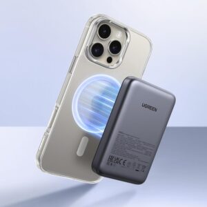 Power Bank Magnética 10000 mAh UGREEN 20 W carga rápida USB C - Imagen 3